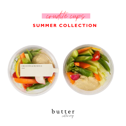 Crudité + Hummus Cups | Set of 10 | Summer Exclusive