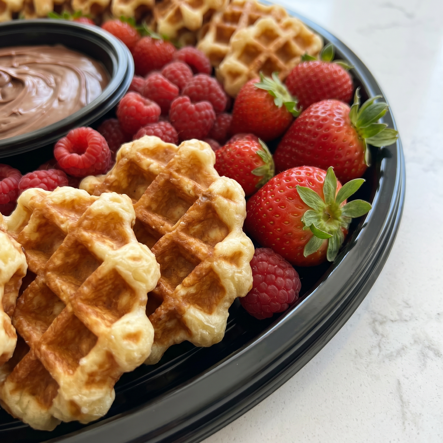Belgian Waffles & Nutella Tray - Butter Catering KC | Kansas City Catering