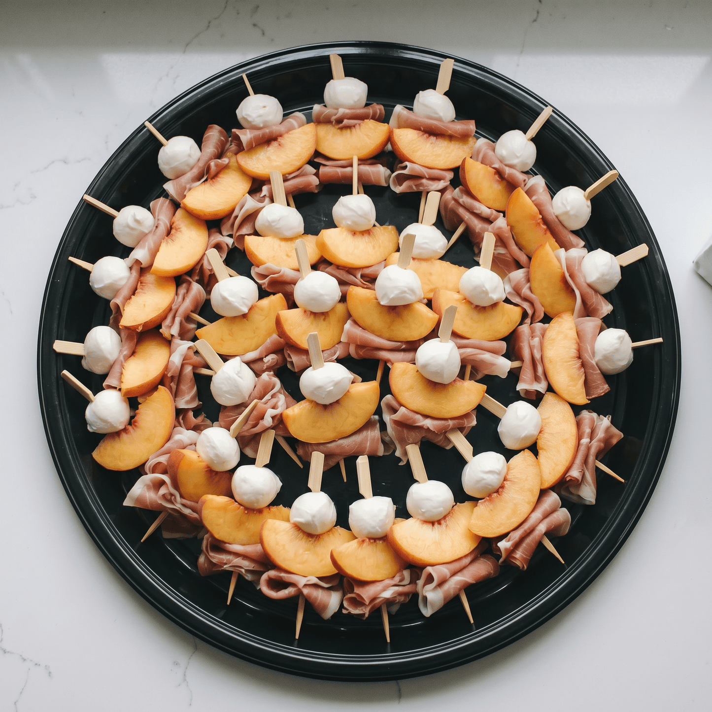 Peach + Prosciutto Skewer Tray - Butter Catering KC | Kansas City Catering