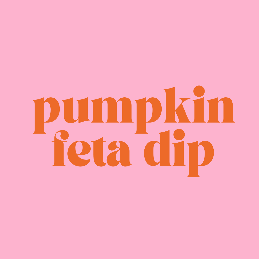 Pumpkin Feta Dip Tray