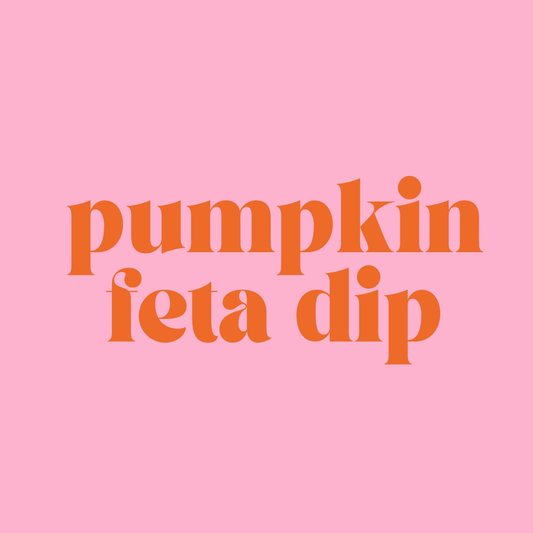 Pumpkin Feta Dip Tray