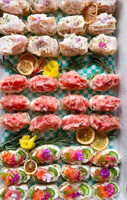 Open Face Tea Sandwiches | Per Dozen