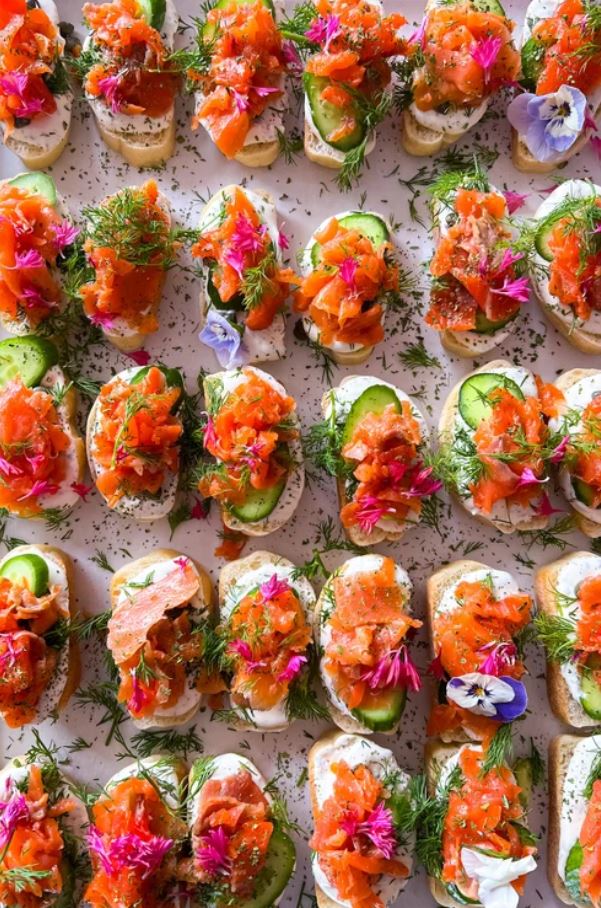 Open Face Tea Sandwiches | Per Dozen