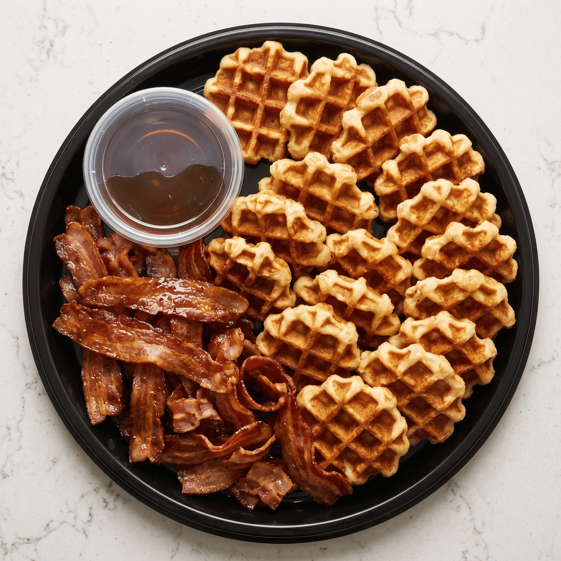 Belgian Waffle & Candied Bacon Tray - Butter Catering KC | Kansas City Catering