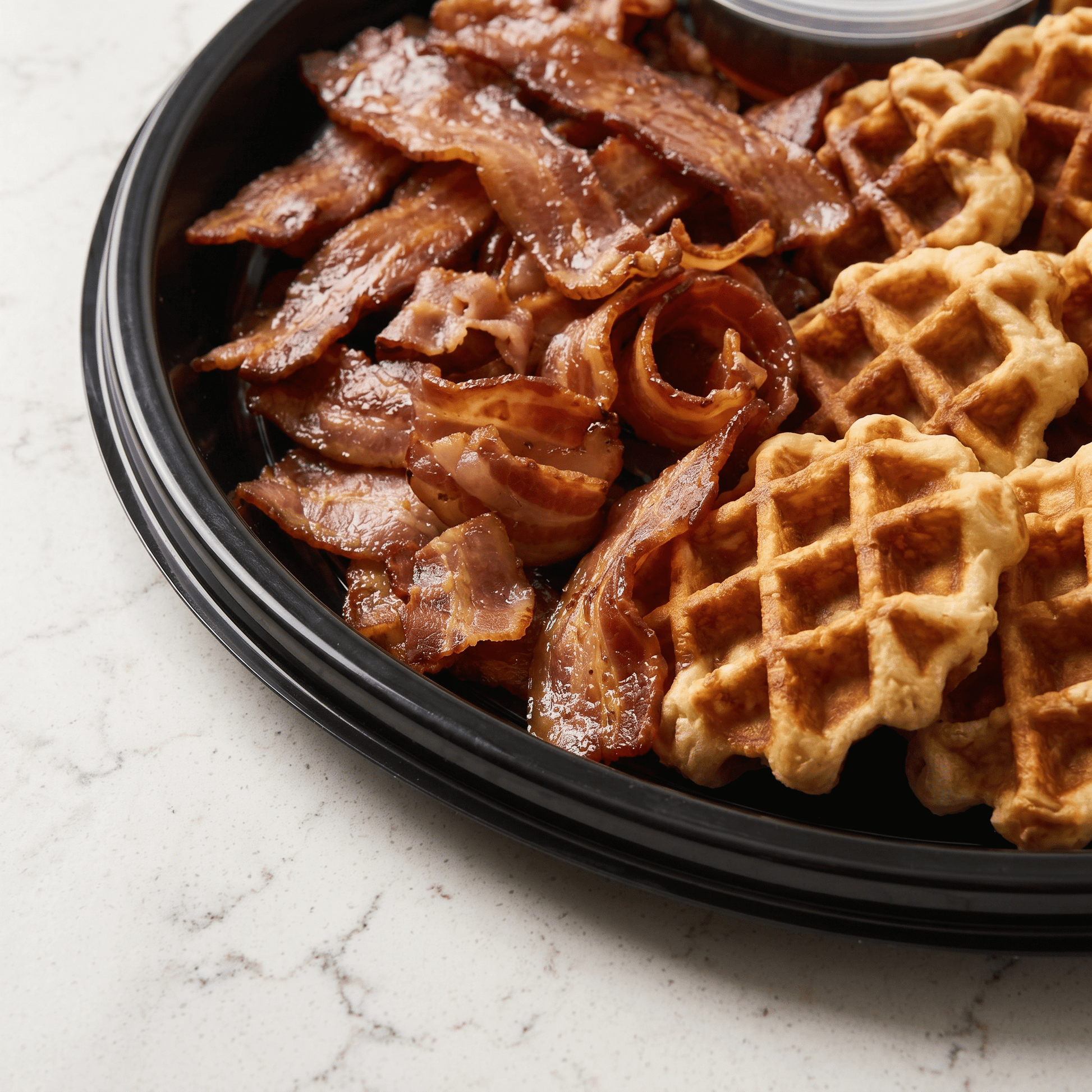 Belgian Waffle & Candied Bacon Tray - Butter Catering KC | Kansas City Catering