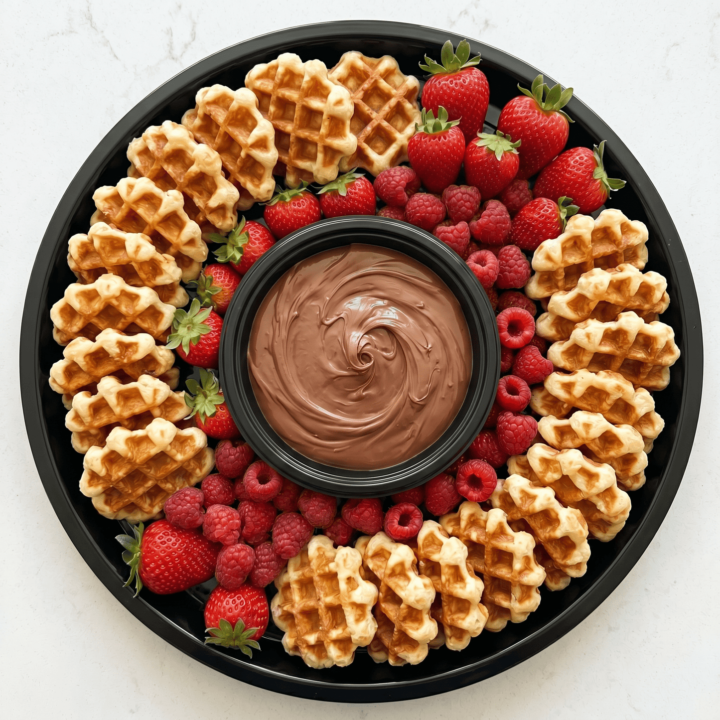 Belgian Waffles & Nutella Tray - Butter Catering KC | Kansas City Catering