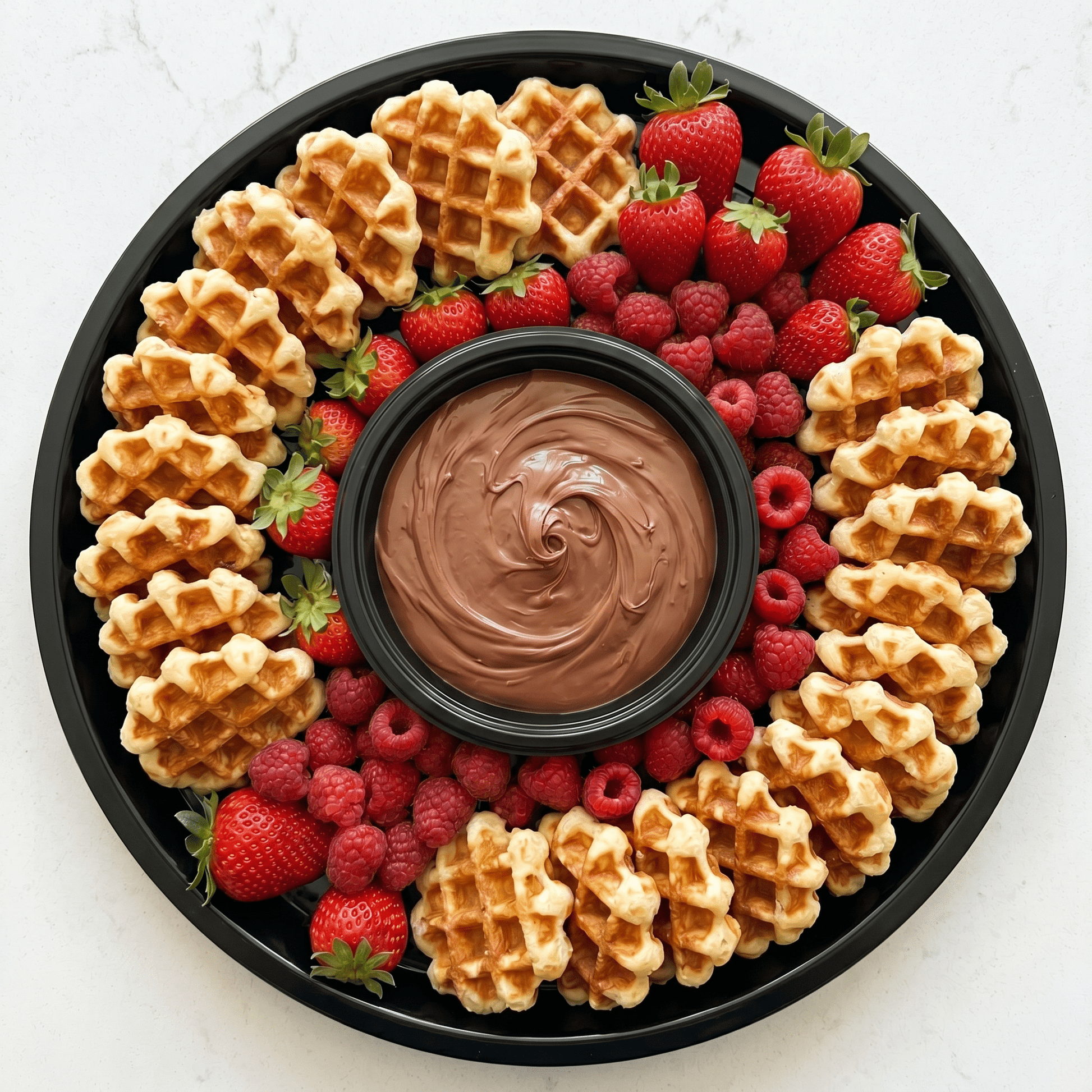 Belgian Waffles & Nutella Tray - Butter Catering KC | Kansas City Catering