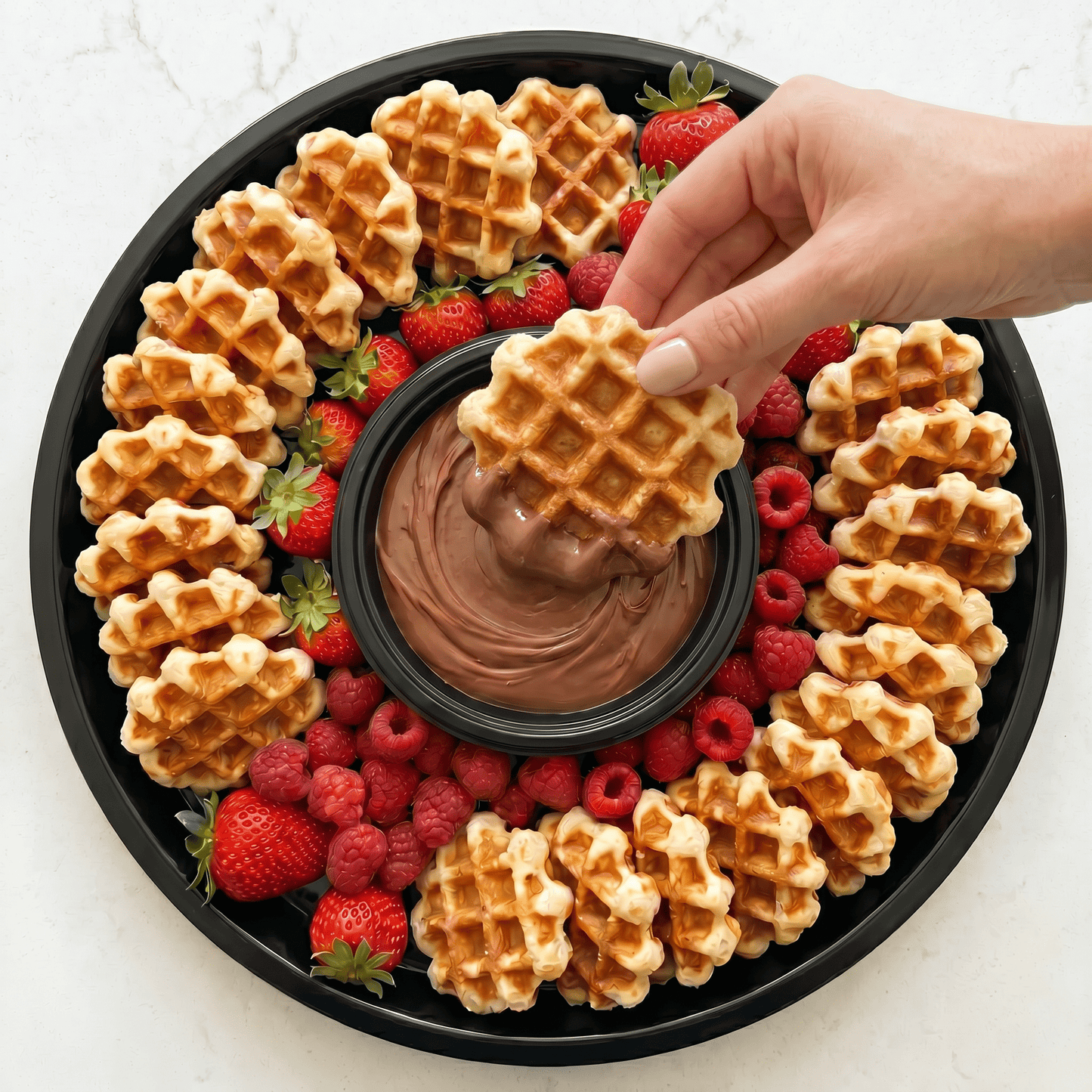 Belgian Waffles & Nutella Tray - Butter Catering KC | Kansas City Catering
