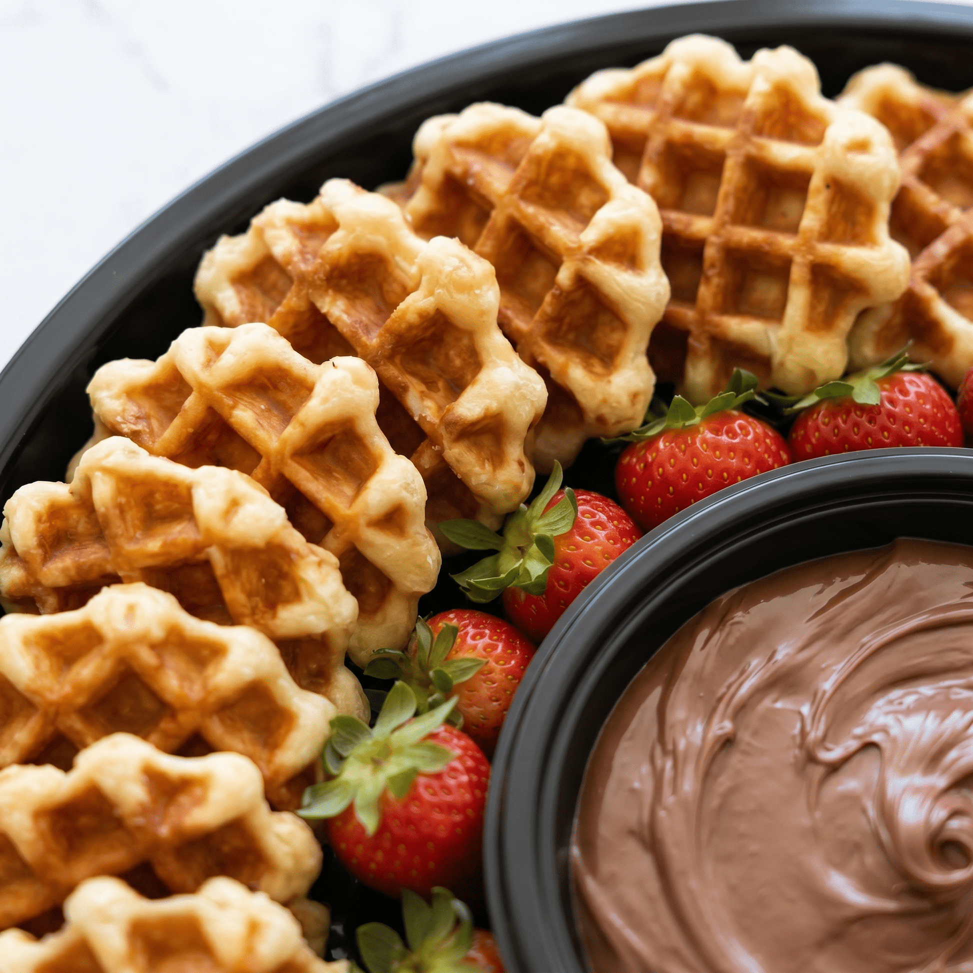 Belgian Waffles & Nutella Tray - Butter Catering KC | Kansas City Catering