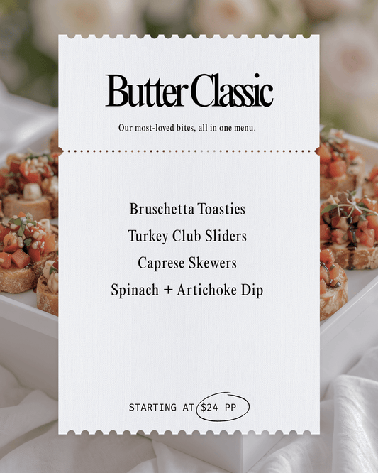 Butter Classic Menu | Per Person - Butter Catering KC | Kansas City Catering