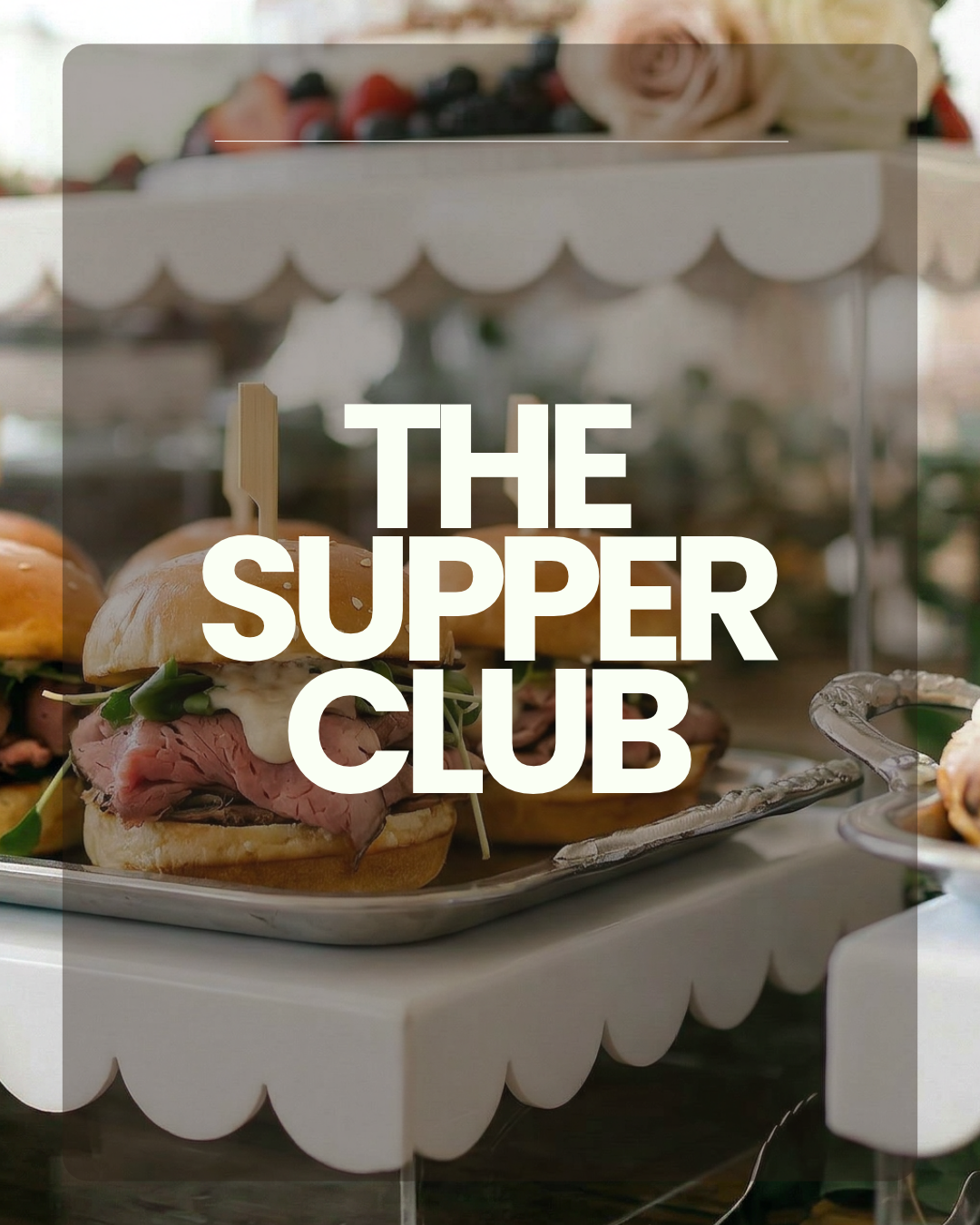 The Supper Club Menu