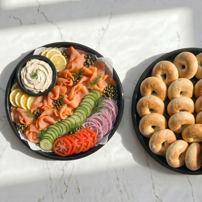 The Lox & Loaded Bagel Tray