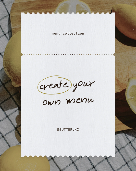 Create Your Own Bites Menu