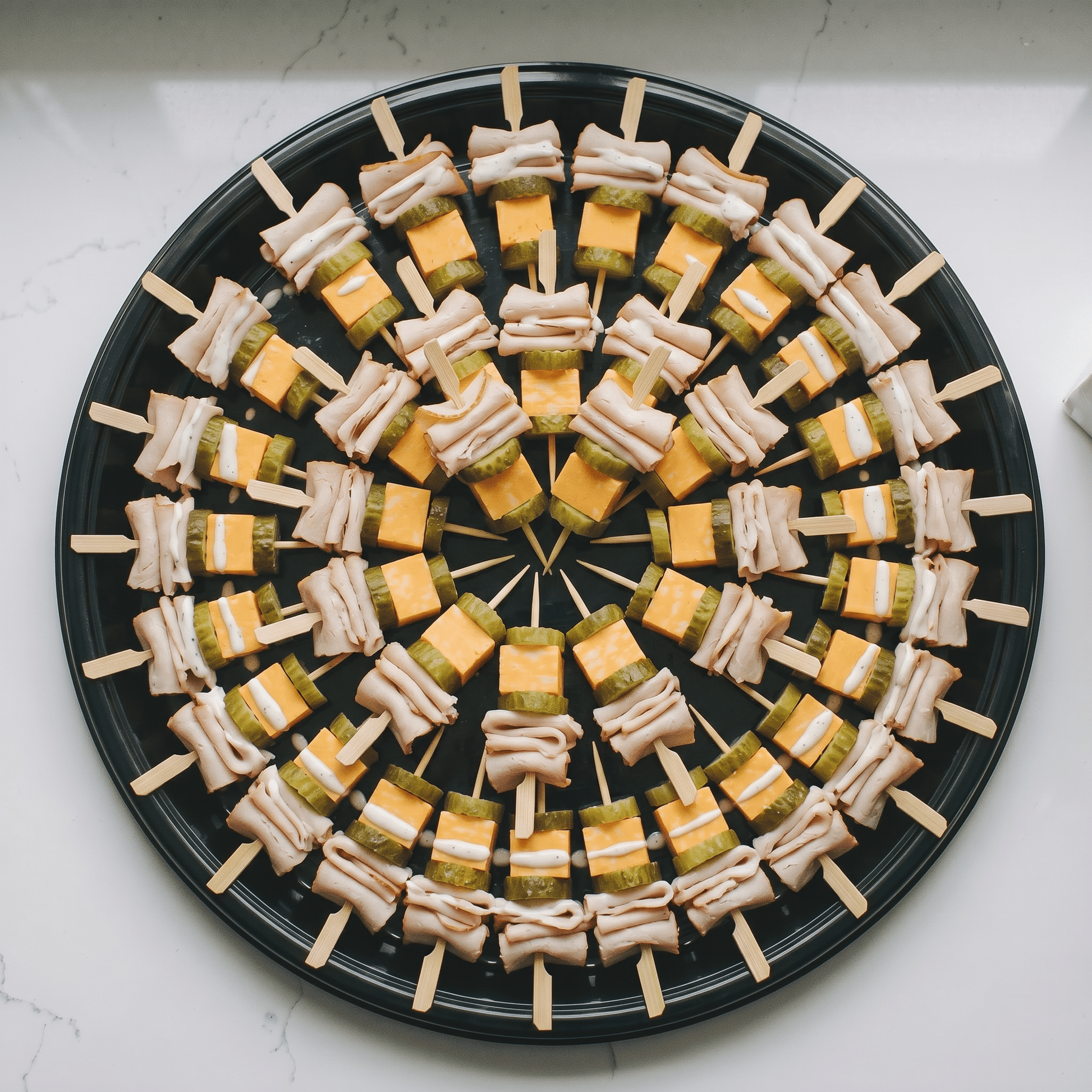 Chicken + Pickle Skewer Tray - Butter Catering KC | Kansas City Catering