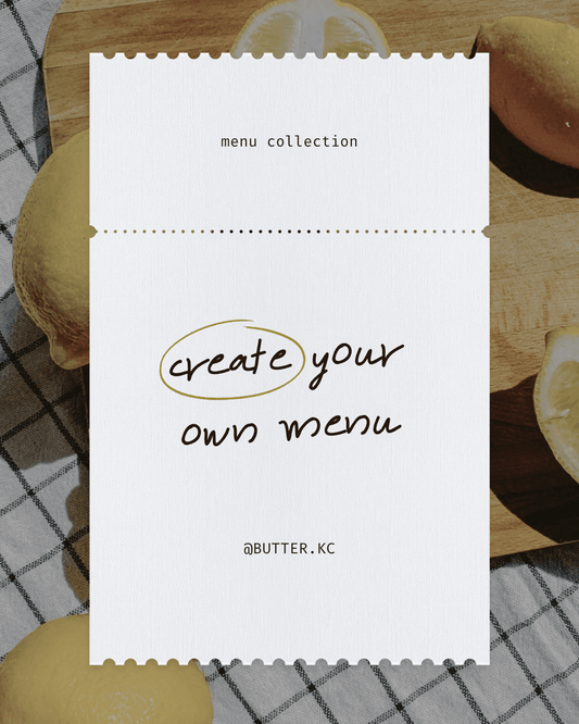 Create Your Own Bites Menu - Butter Catering KC | Kansas City Catering