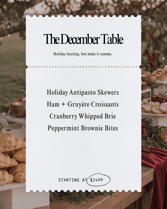 December Table | Per Person - Butter Catering KC | Kansas City Catering