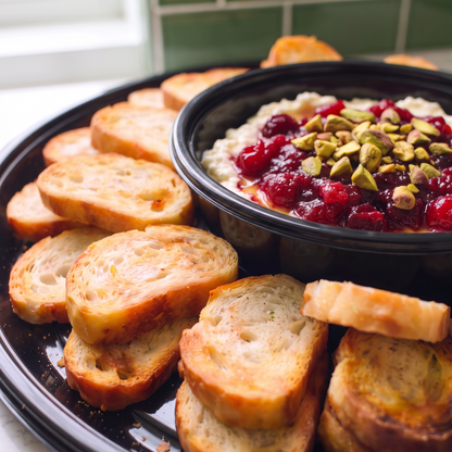 Cranberry Whipped Feta Dip Tray