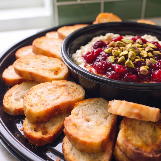 Cranberry Whipped Feta Dip Tray