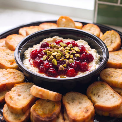 Cranberry Whipped Feta Dip Tray