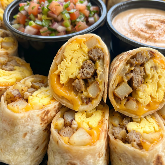Mini Breakfast Burrito Tray - Butter Catering KC | Kansas City Catering