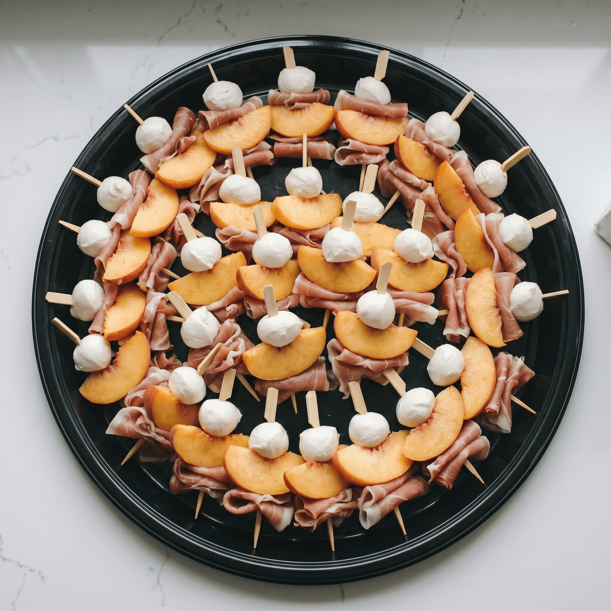 Peach + Prosciutto Skewer Tray - Butter Catering KC | Kansas City Catering