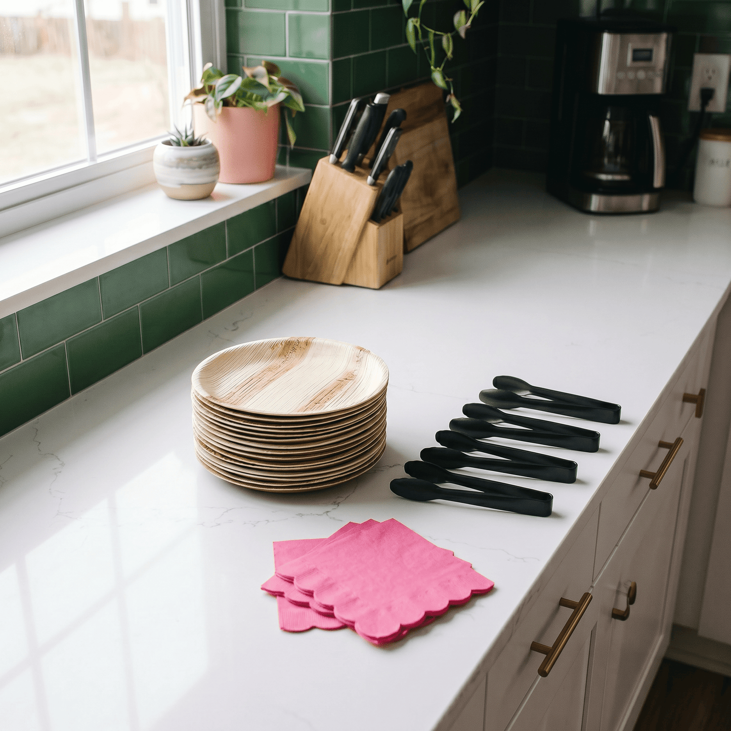 Plate, Napkin + Tong Bundle - Butter Catering KC | Kansas City Catering