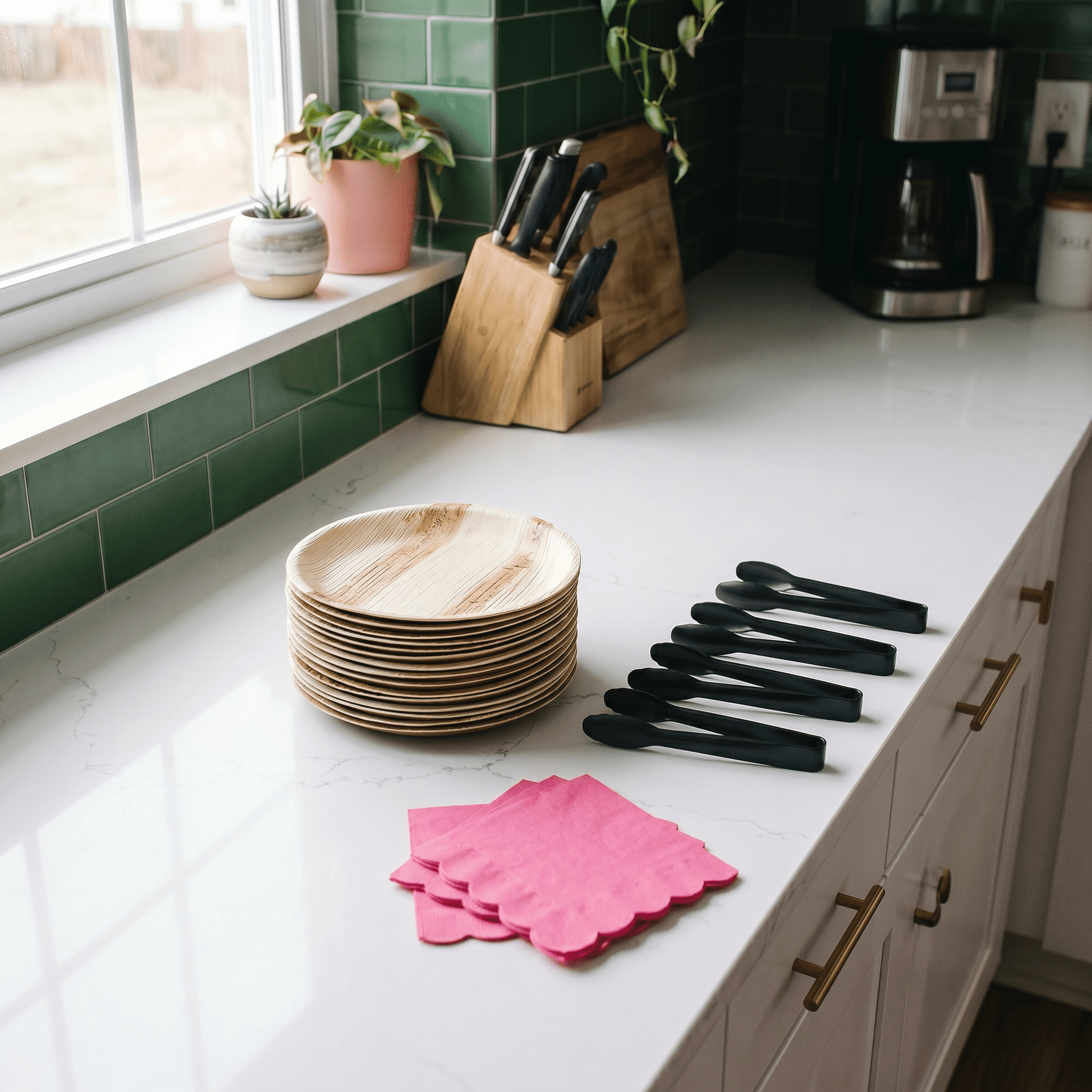 Plate, Napkin + Tong Bundle - Butter Catering KC | Kansas City Catering