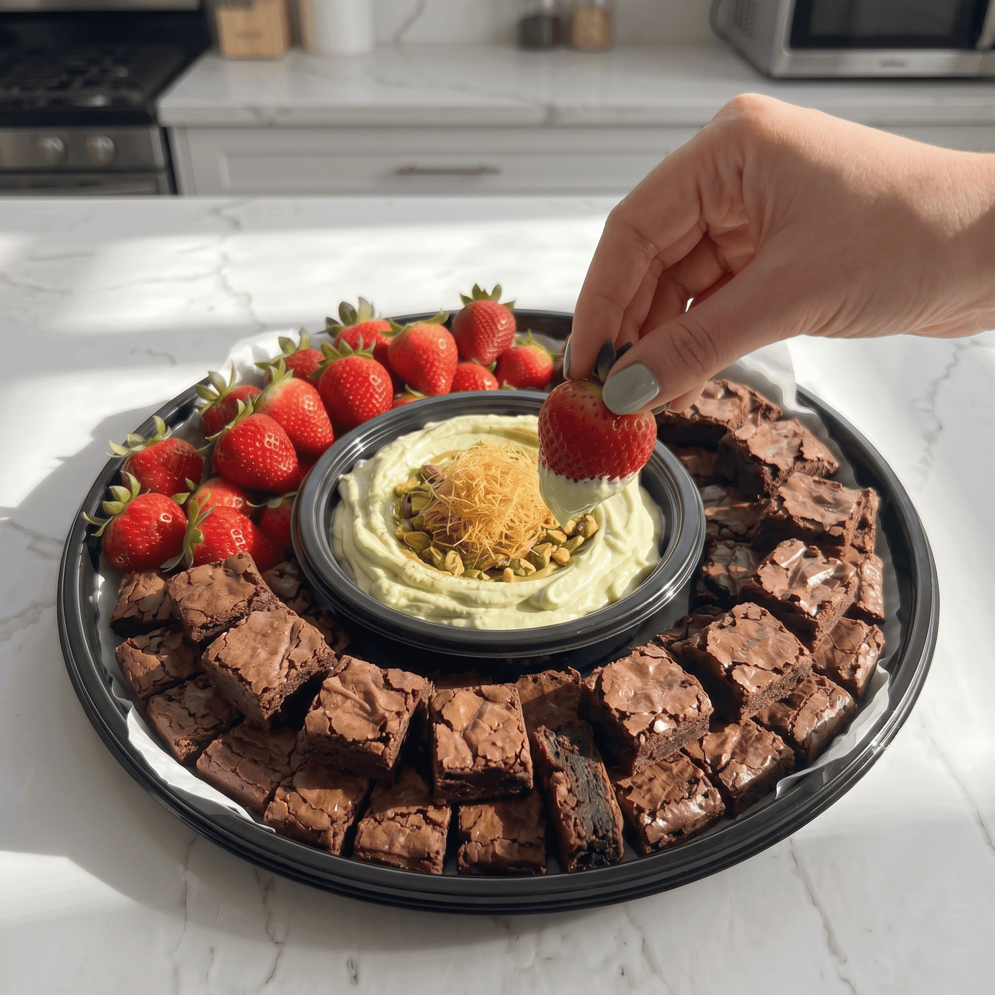 The Dubai Chocolate Dip Tray - Butter Catering KC | Kansas City Catering