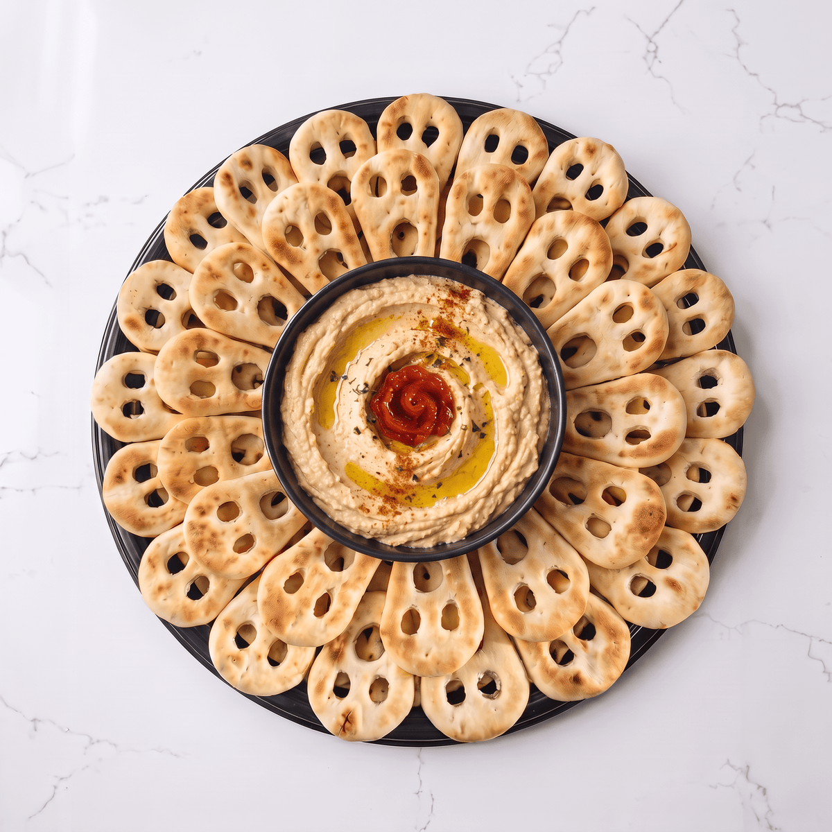 The Ghostly Hummus Dip Tray - Butter Catering KC | Kansas City Catering