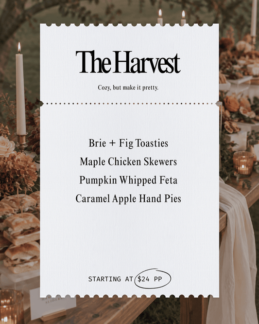 The Harvest Menu 🍂 - Butter Catering KC | Kansas City Catering