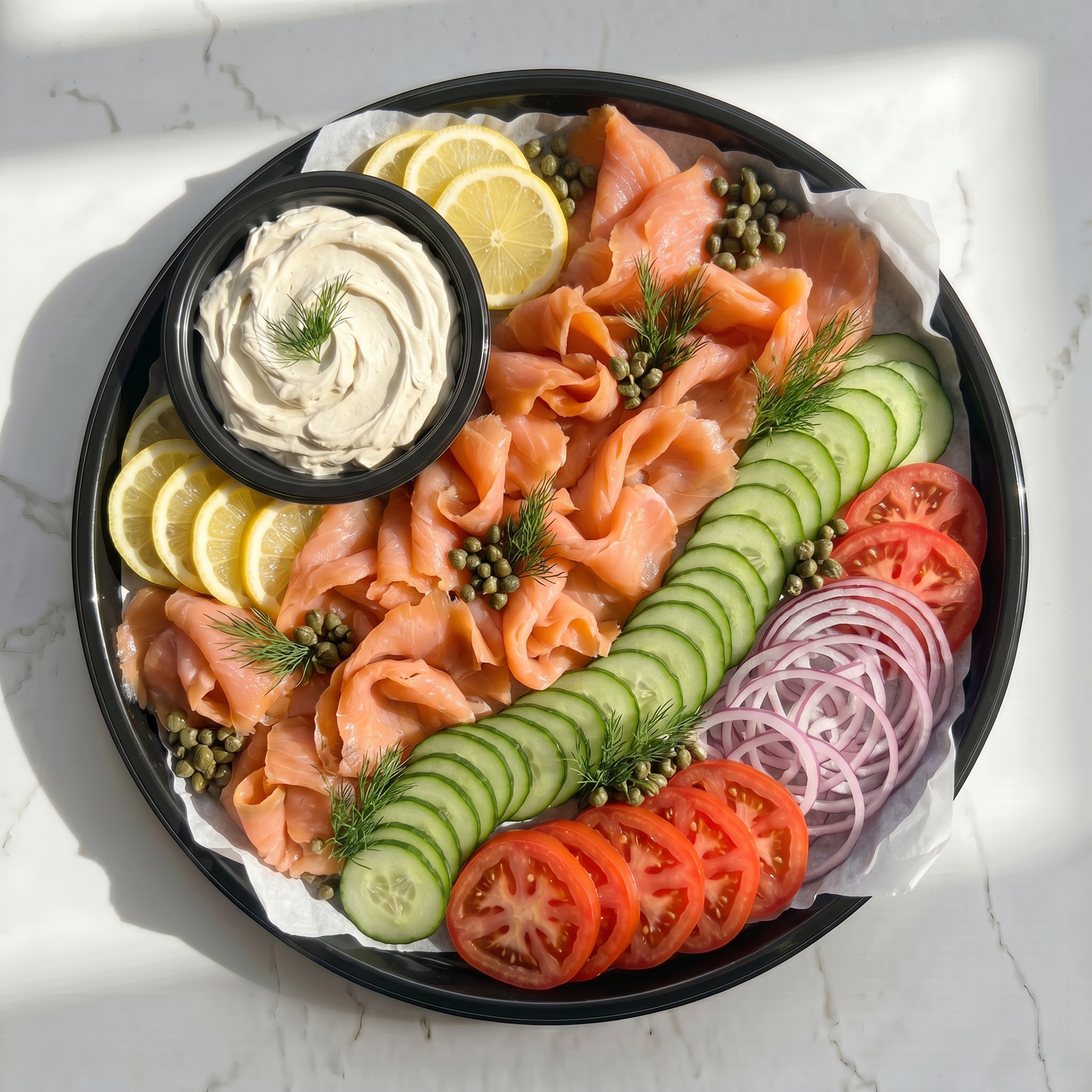 The Lox & Loaded Bagel Tray - Butter Catering KC | Kansas City Catering