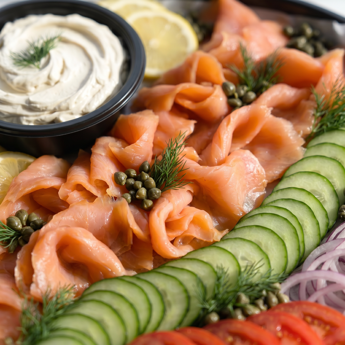 The Lox & Loaded Bagel Tray - Butter Catering KC | Kansas City Catering