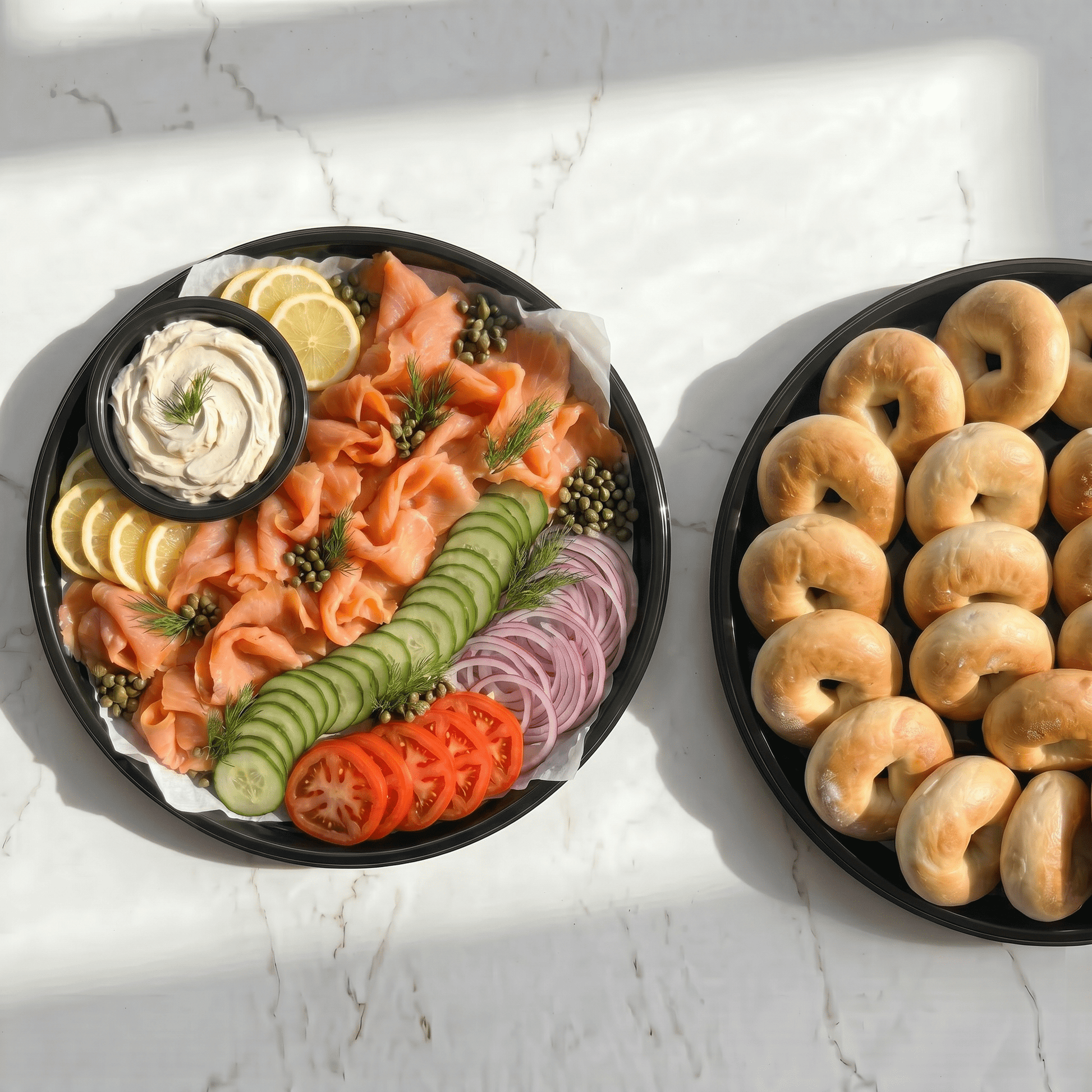 The Lox & Loaded Bagel Tray - Butter Catering KC | Kansas City Catering