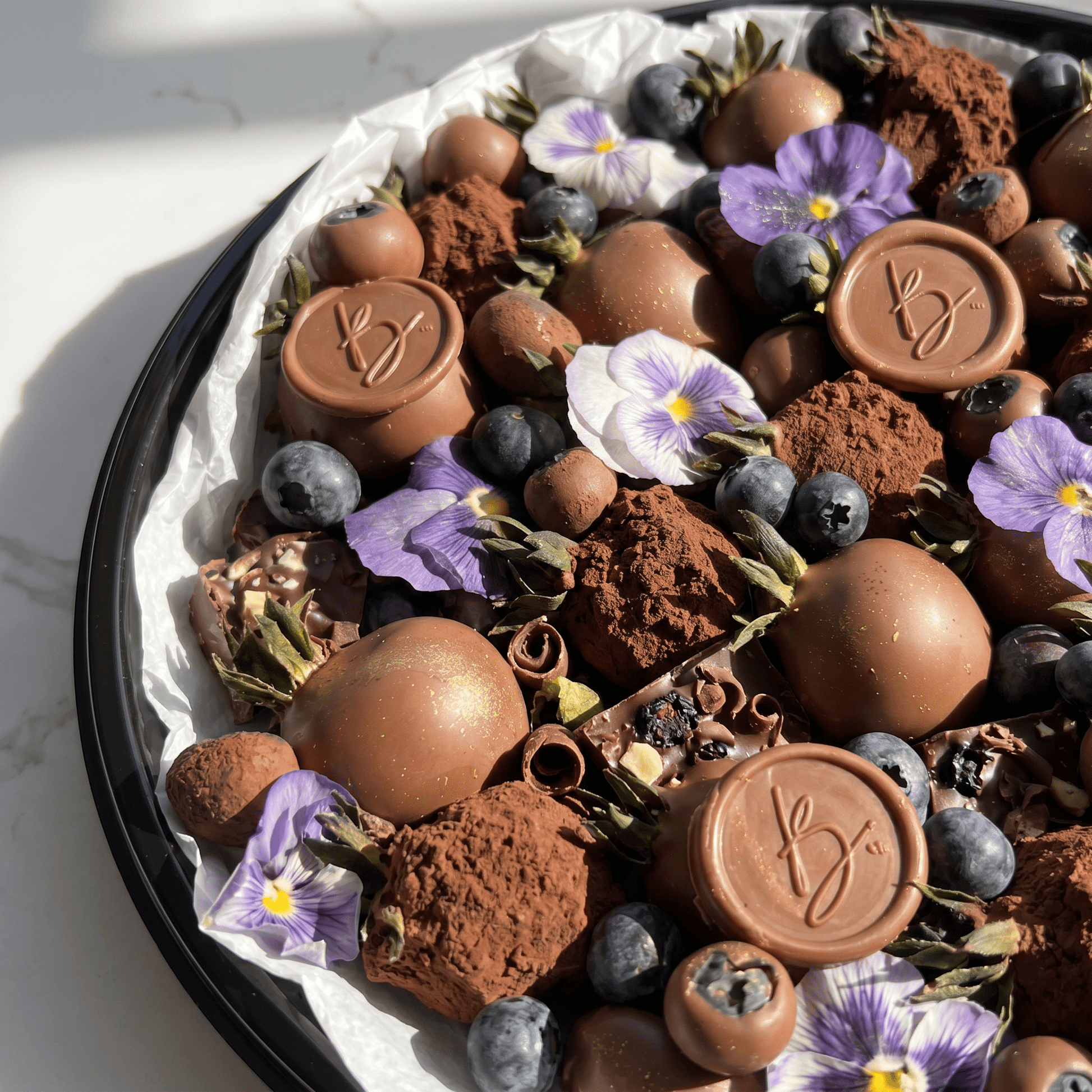 The Midnight Garden Berry Tray - Butter Catering KC | Kansas City Catering