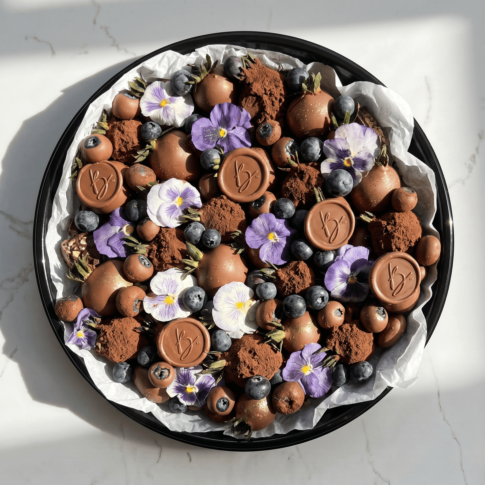 The Midnight Garden Berry Tray - Butter Catering KC | Kansas City Catering