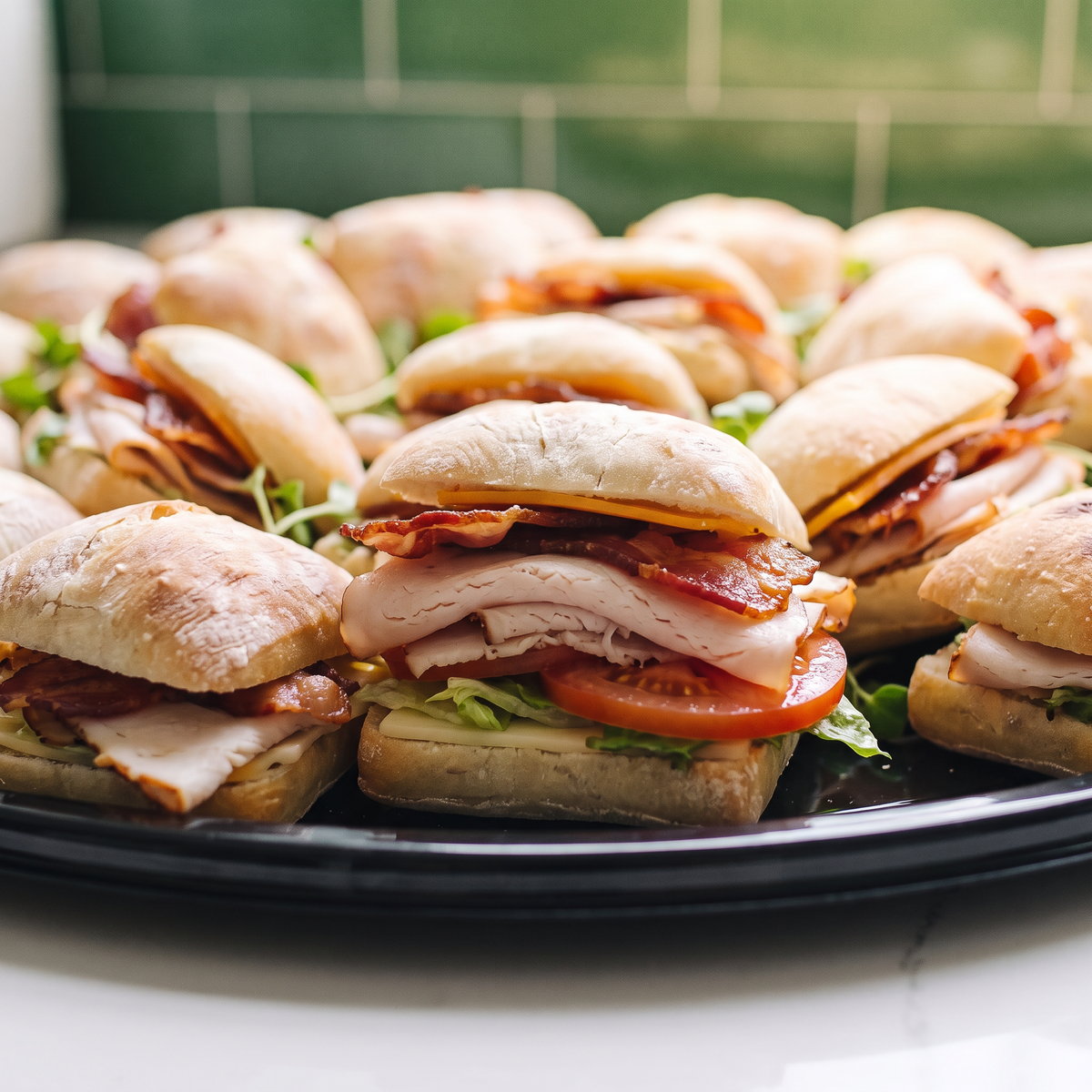 The Turkey Club Slider Tray