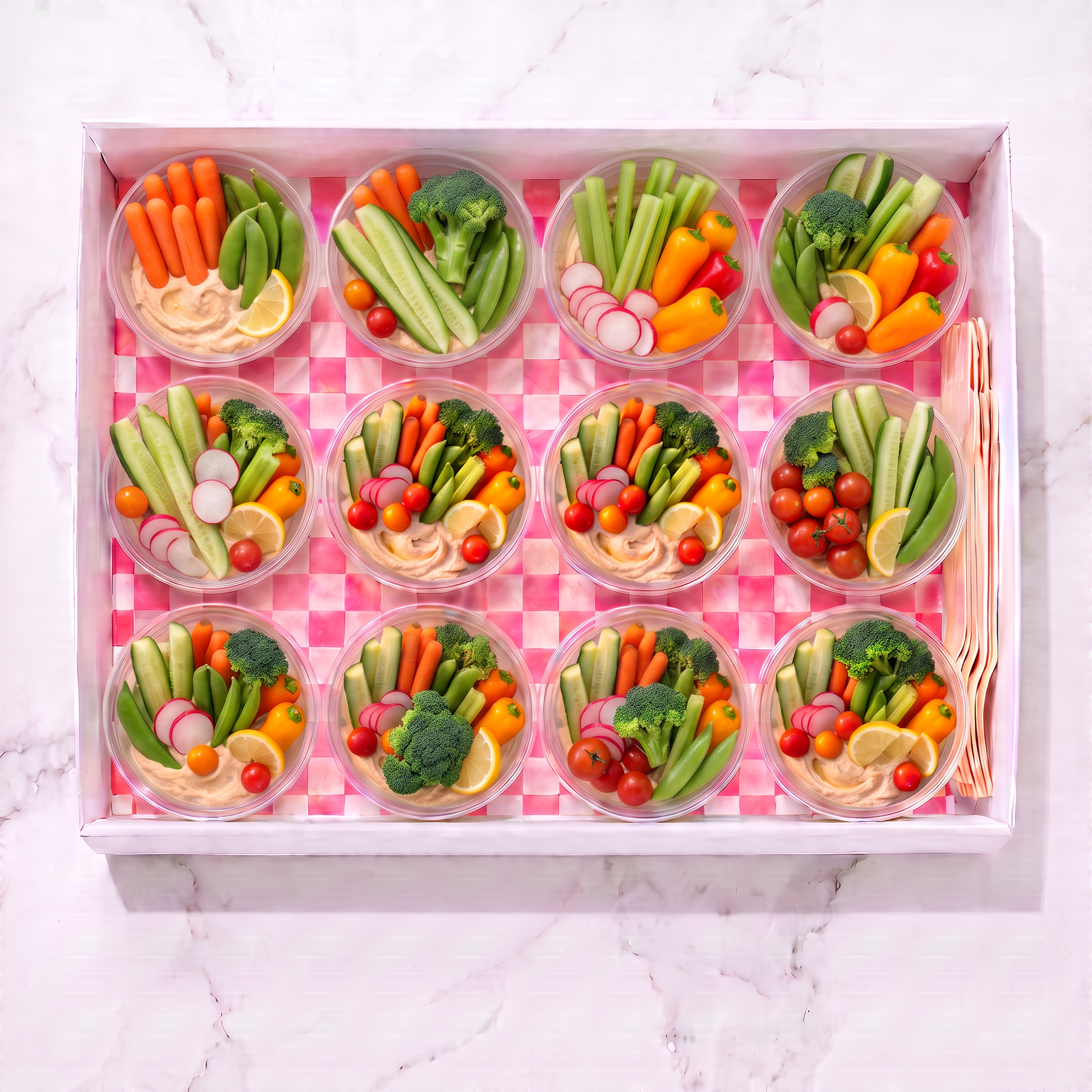 Veggie Graze Bowls (Set of 12) - Butter Catering KC | Kansas City Catering